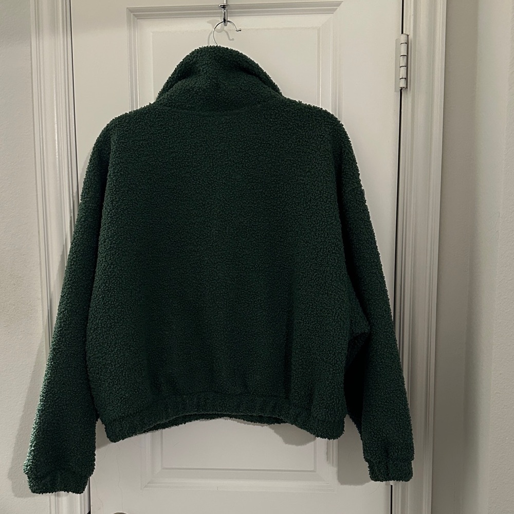 Universal Thread Forest Green Teddy Jacket - image 3